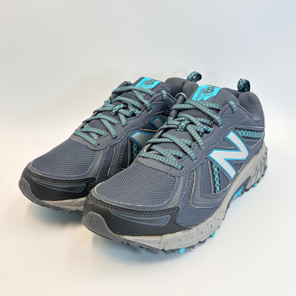 New Balance 410 v5 Womens 10 Blue Gray Athletic Running Shoes All Terrain Trail
